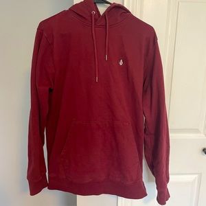 Burgundy Volcom Mens Hoodie